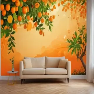 cute orange wallpaper