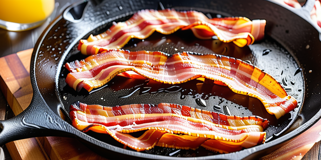 bacon in cast iron skillet