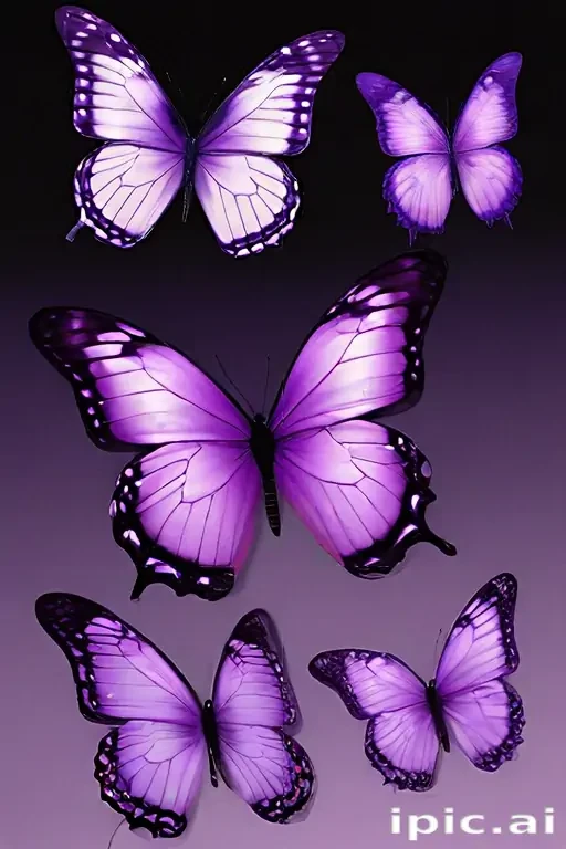 purple butterfly clipart