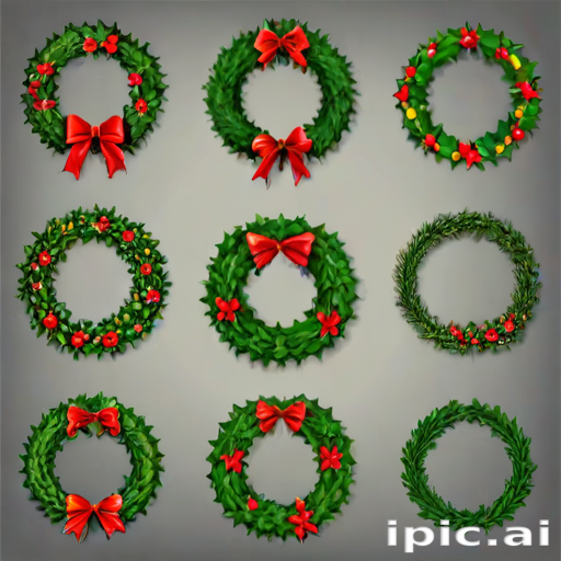 christmas wreath clip art