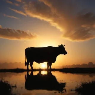 cow silhouette