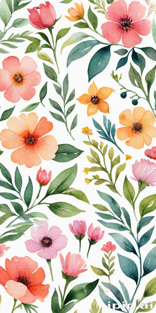 watercolor flowers clipart