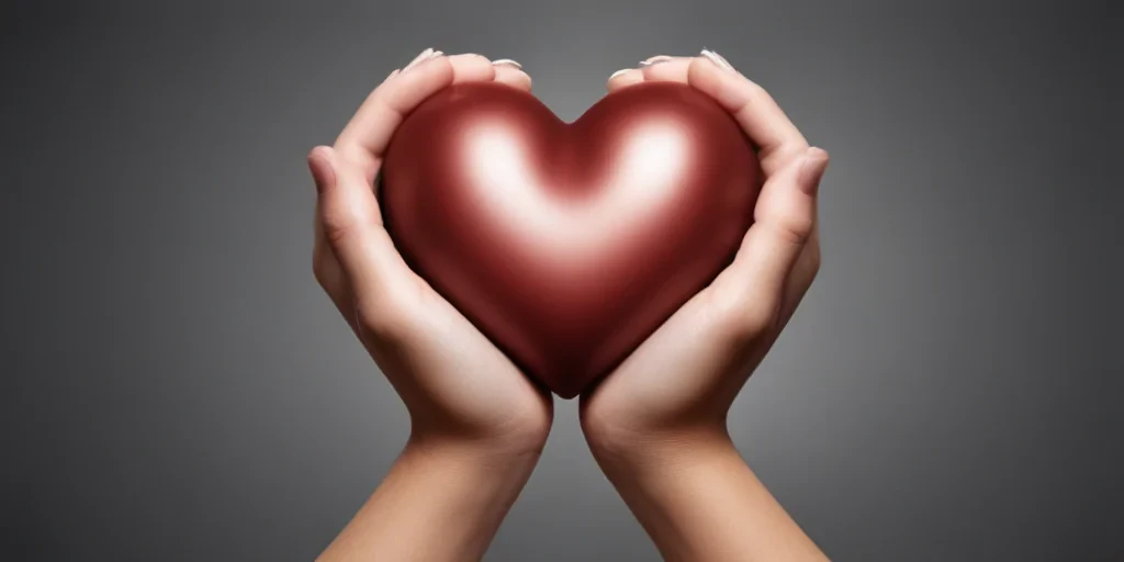 hand heart clipart