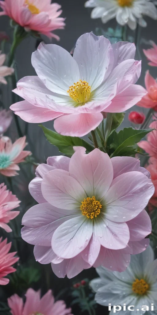transparent flower background