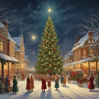 vintage christmas images to print