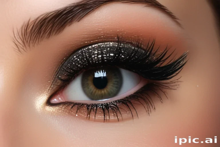 black with glitter
