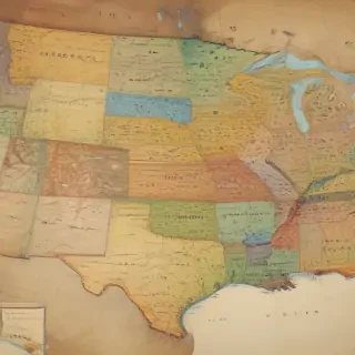 usa map with states