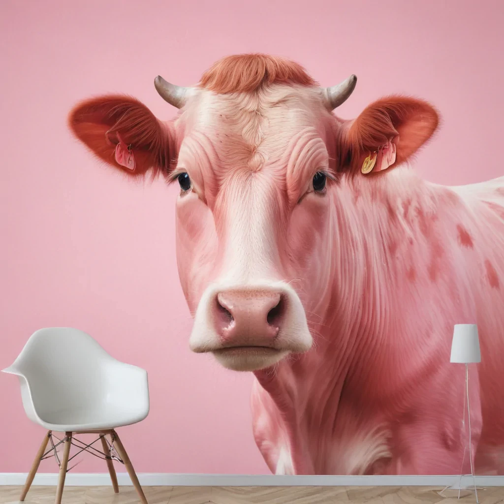 pink cow print wallpaper