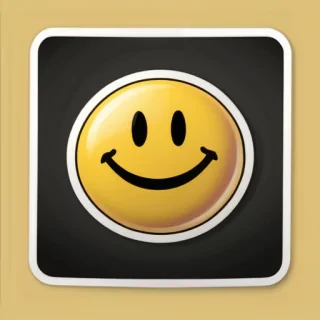 smiley face sticker png