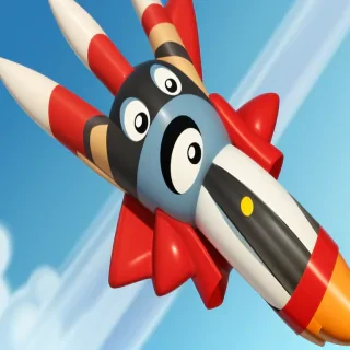 cartoon rocket