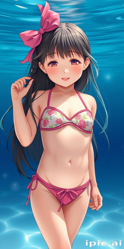 little girl in bikini ai