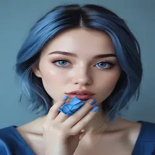 blue aesthetic photos