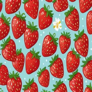 cute strawberry background