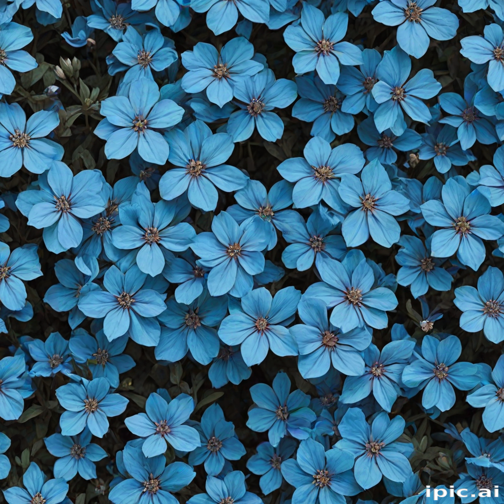 aesthetic blue flowers