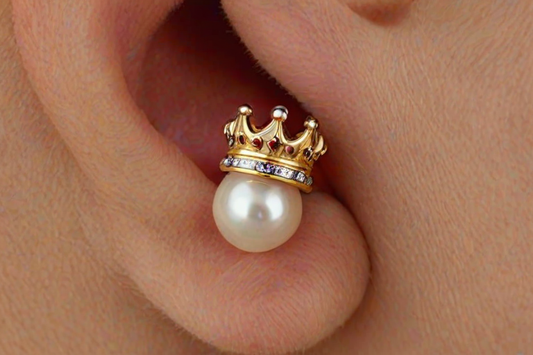 kings crown piercing