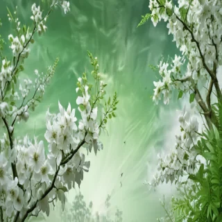 green and white backgrounds