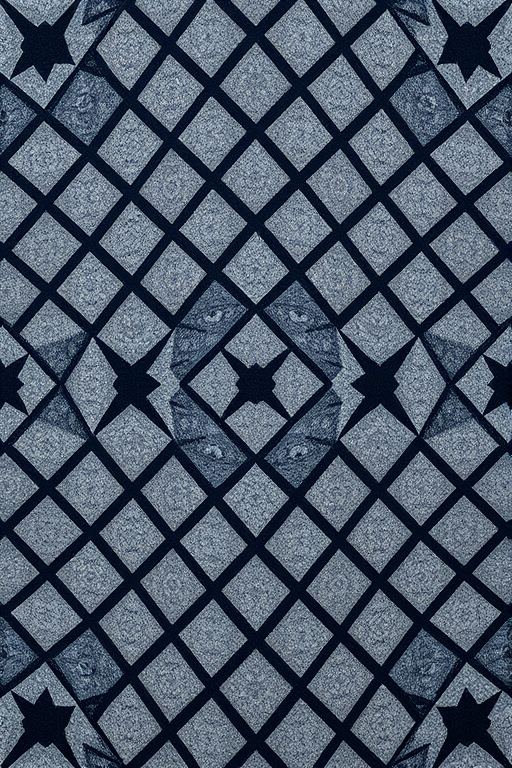 high-resolution geometric pattern of alternating gray and black diamonds, soft lighting, 50mm lens, f/2.8 aperture, ISO 100, top-down view, digital camera