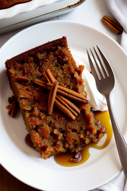 sticky toffee carrot cake pudding
