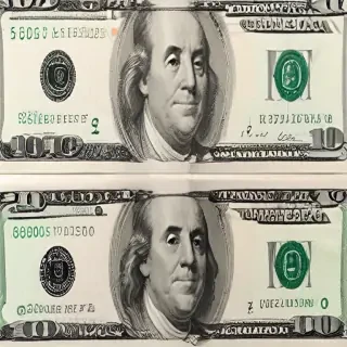 money with transparent background