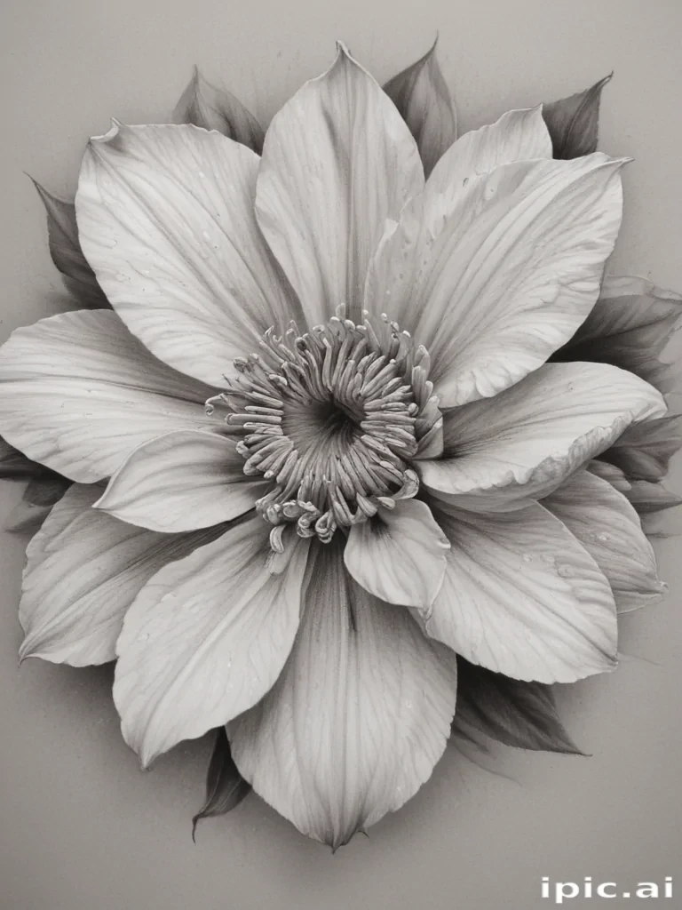 flower drawings pencil