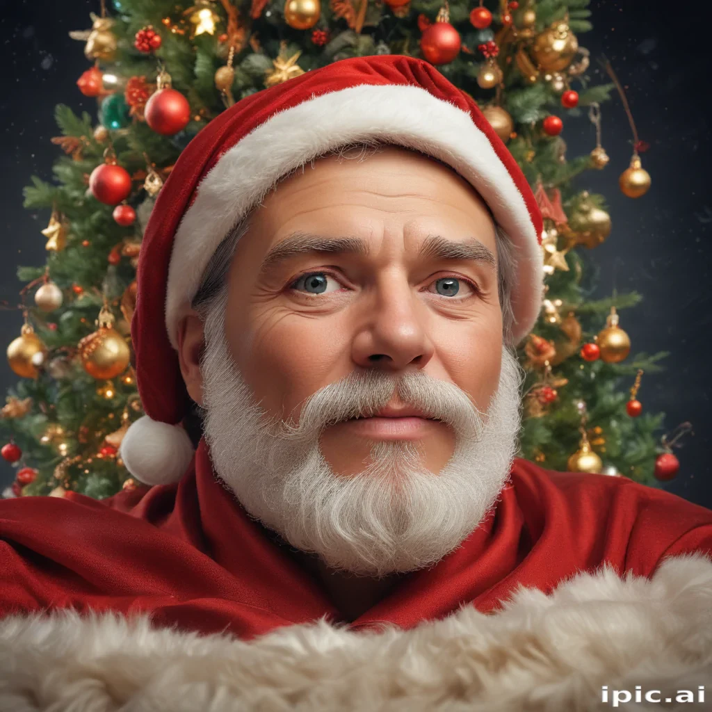 christmas background portrait
