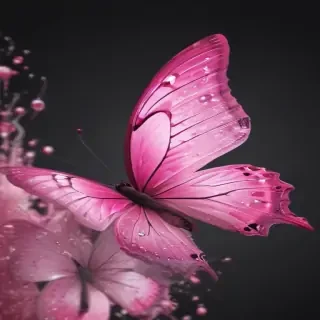 pink butterflies png