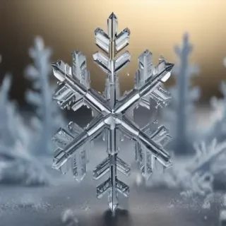 transparent snowflakes