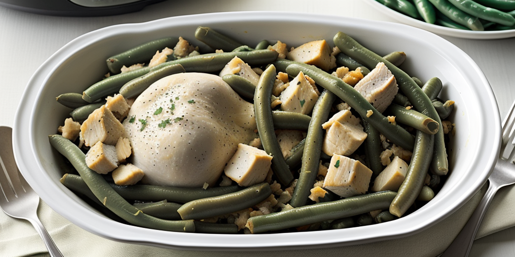 crockpot chicken stuffing green beans