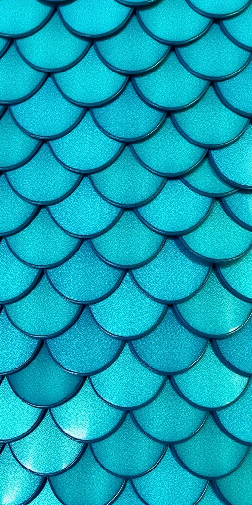 Shimmering Mermaid Scales presents an ombré effect of teal and turquoise with a metallic sheen, perfect for underwater-themed photoshoots and costume parties.