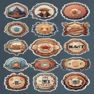 stickers clipart
