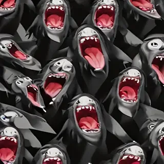 screaming background
