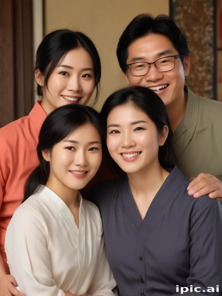 free use asian family