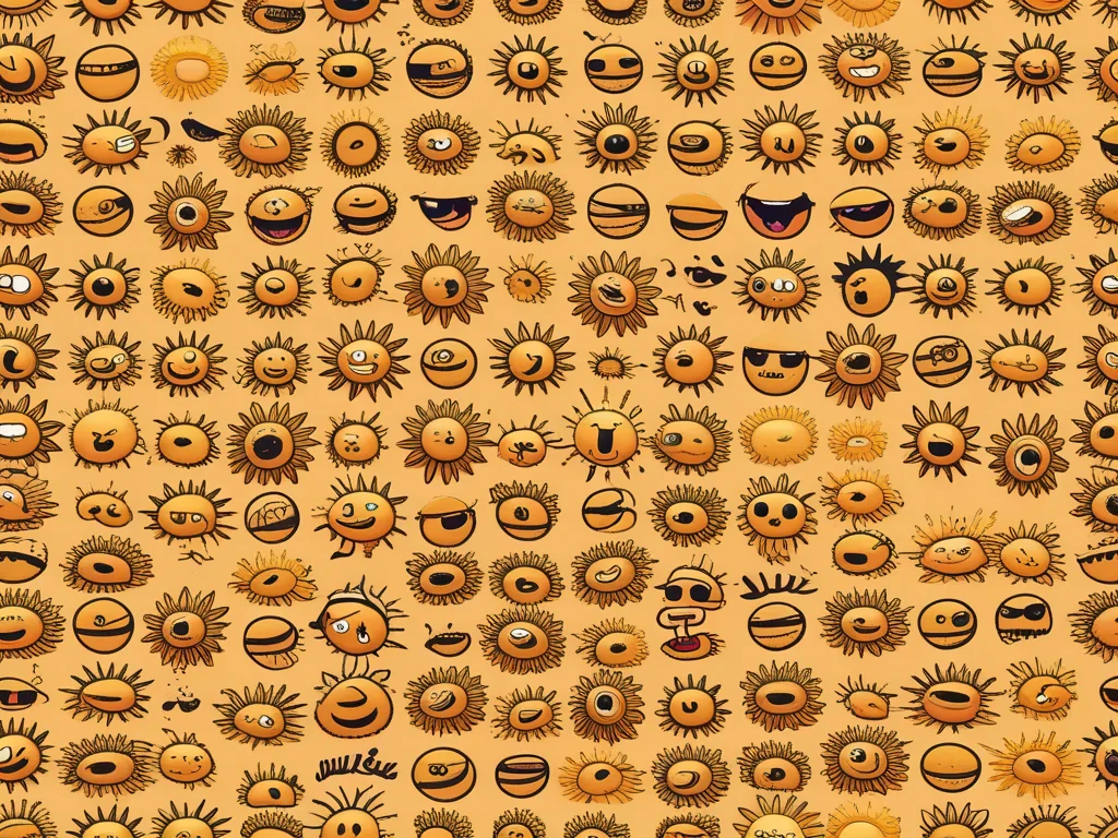 cartoon suns