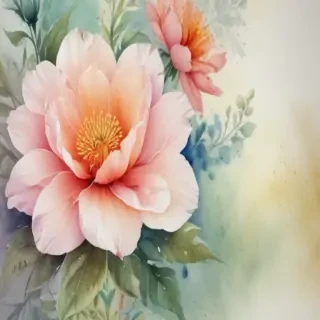 watercolor flower background