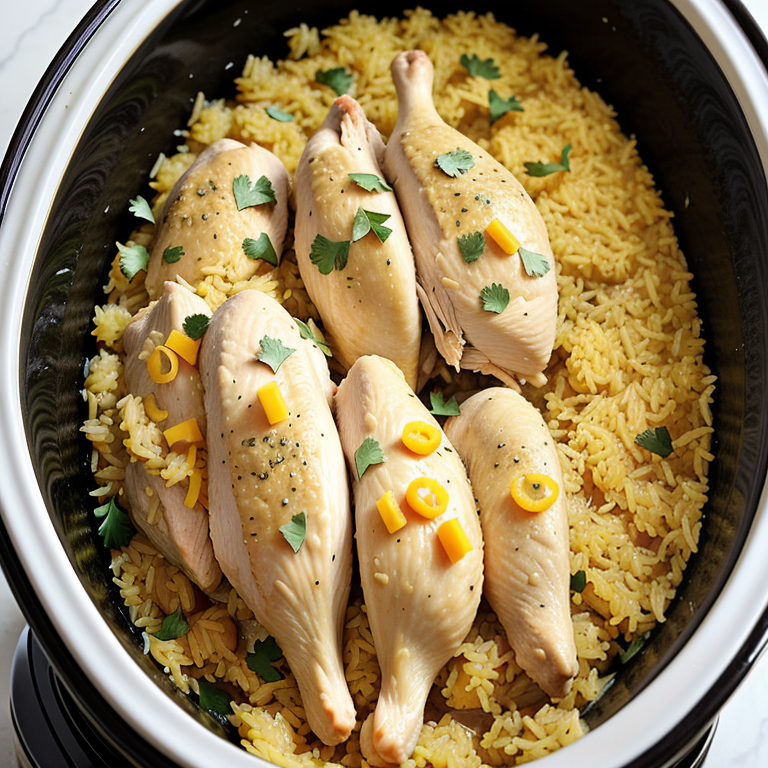 crockpot chicken and yellow rice