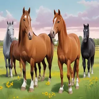 horses cartoon