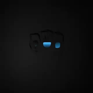black background blue
