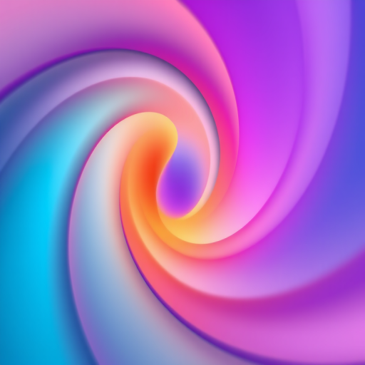 Create a high-resolution abstract design with smooth gradients and vibrant colors, taken with a Canon EOS R5, 50mm lens, aperture f/1.8, ISO 100, at a 45-degree angle view, ensuring a sharp focus and soft background blur.