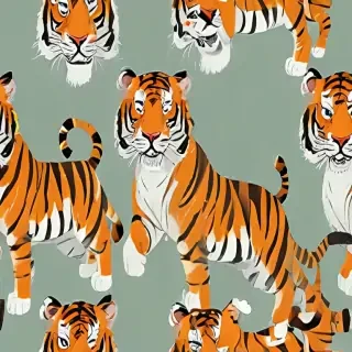 tiger cartoon tiger