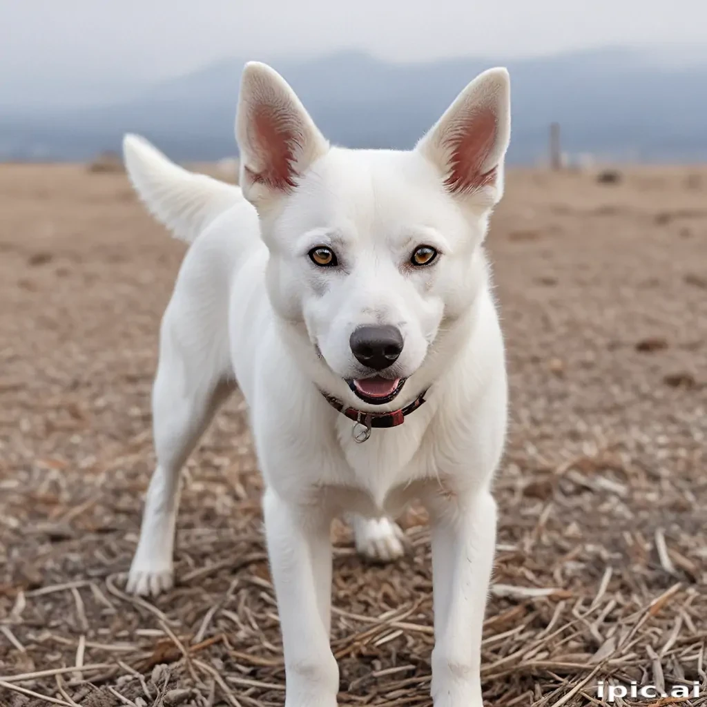 white dog