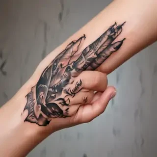 i love you sign language tattoo