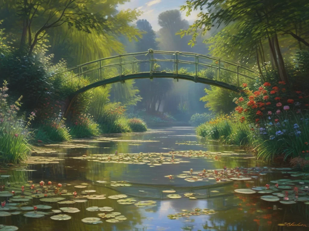 monet painting wallpaper