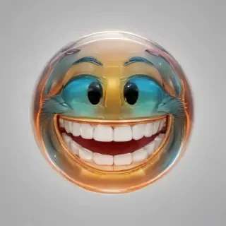 transparent happy face