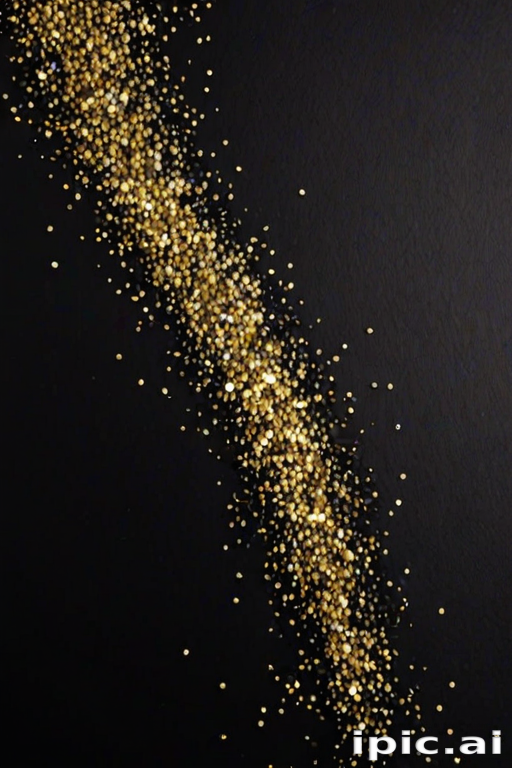 black background with glitter