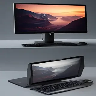 computer mockup