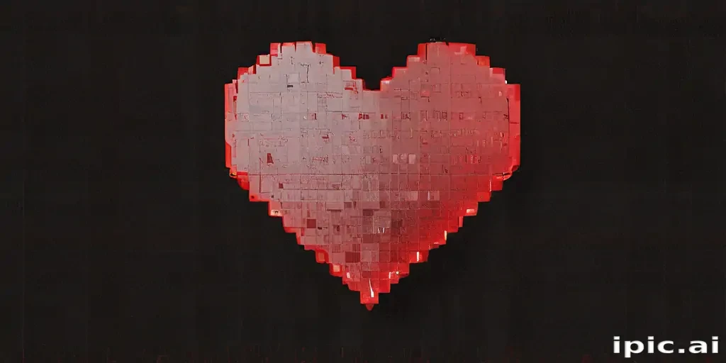 pixelated heart png