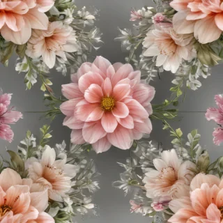 transparent flower border