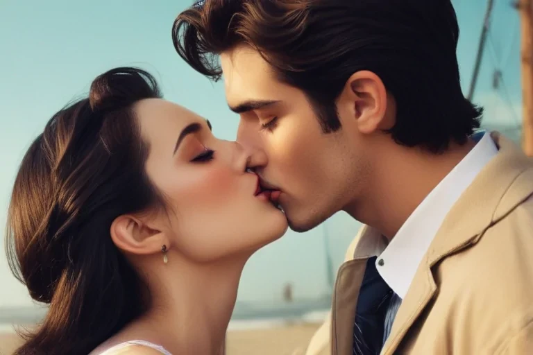 aesthetic kiss