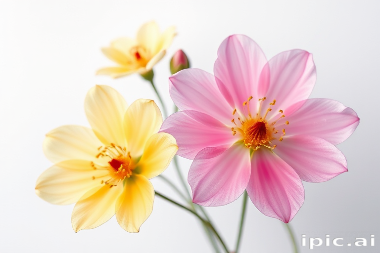 aesthetic flowers transparent