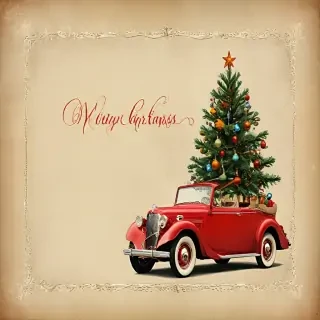 vintage merry christmas